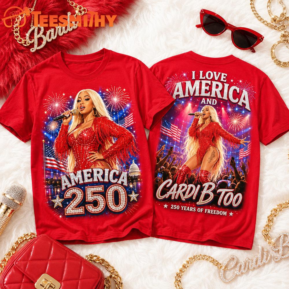 Cardi B 250 Years Of Freedom Unisex 3D Shirt