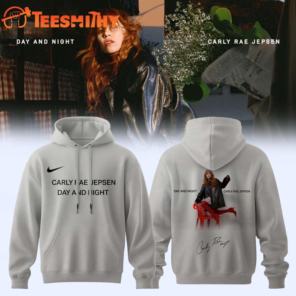 Carly Rae Jepsen Album Day and Night Limited Edition Signature White Hoodie