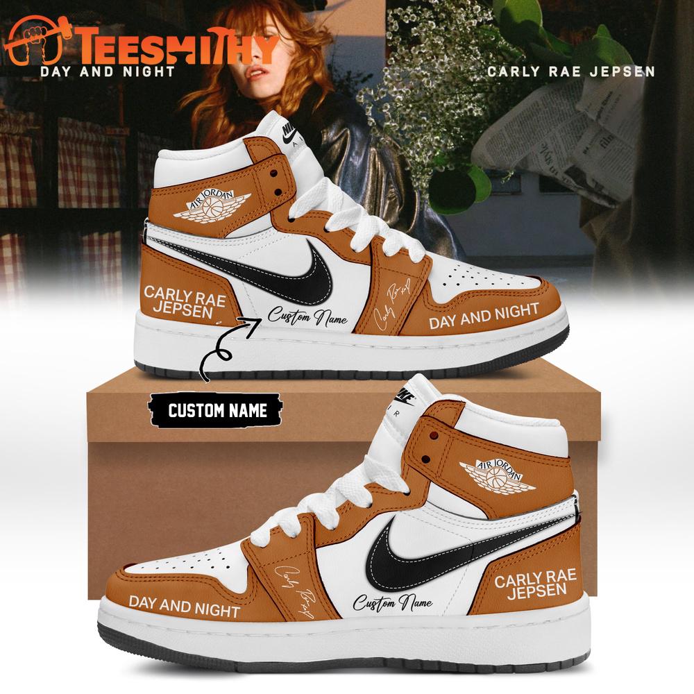 Carly Rae Jepsen Album Day and Night Signature 2026 Orange Air Jordan 1 Shoes