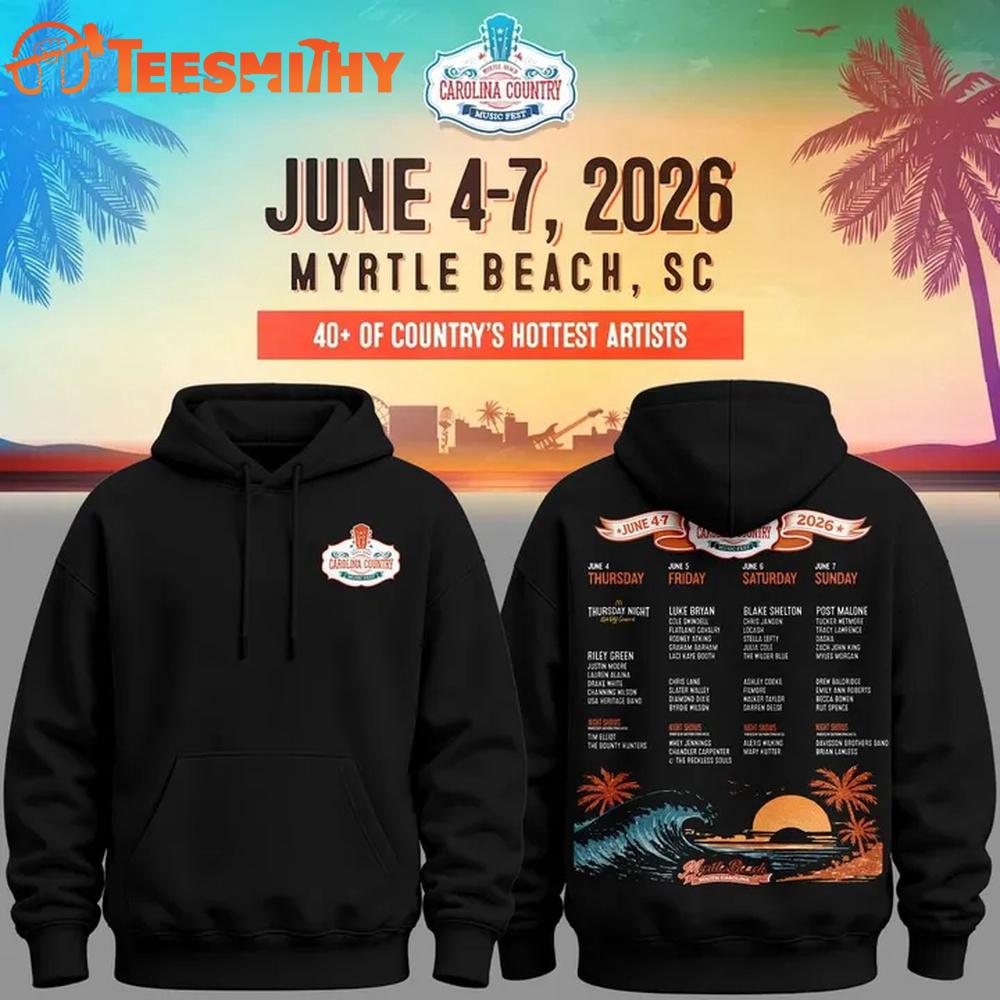 Carolina Country Music Fest 2026 Limited Edition Black Hoodie