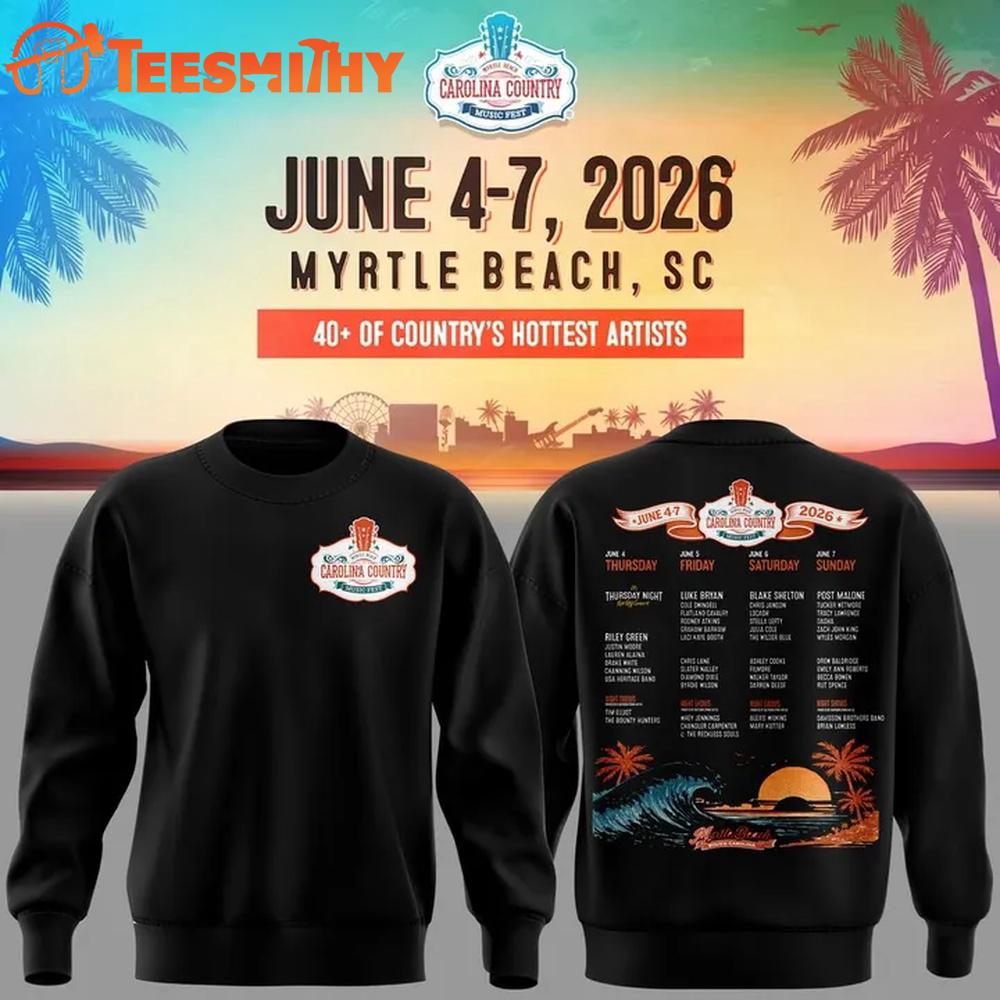 Carolina Country Music Fest 2026 Limited Edition Black Sweawtshirt