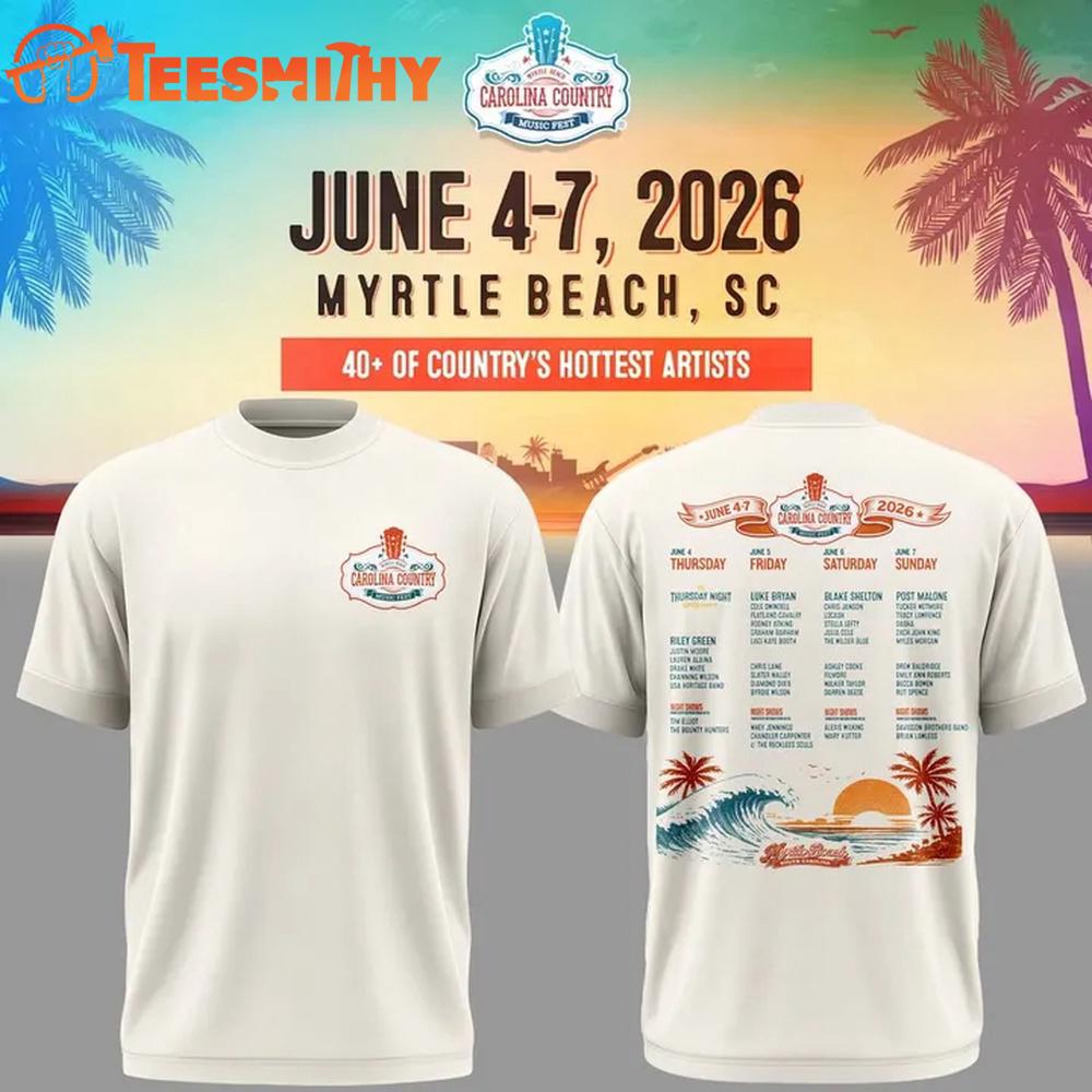 Carolina Country Music Fest 2026 Limited Edition White T Shirt