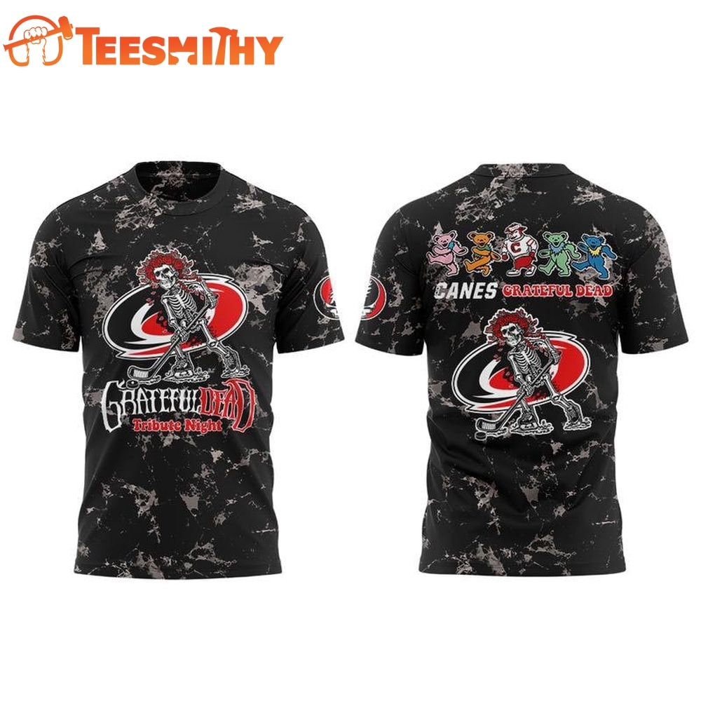 Carolina Hurricanes Grateful Dead Night 2026 Graphic T Shirt