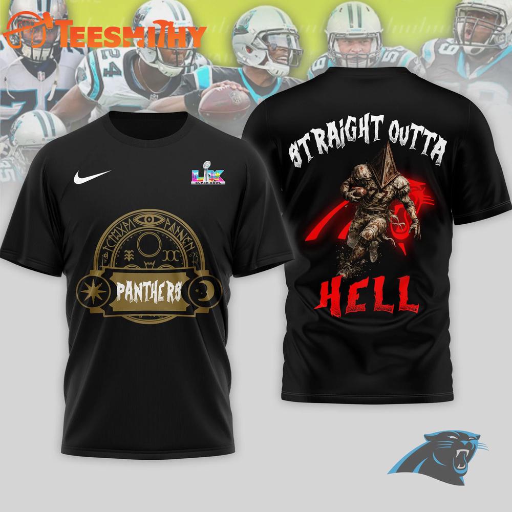 Carolina Panthers NFL 2026 Super Bowl x Silent Hill 3D Shirt