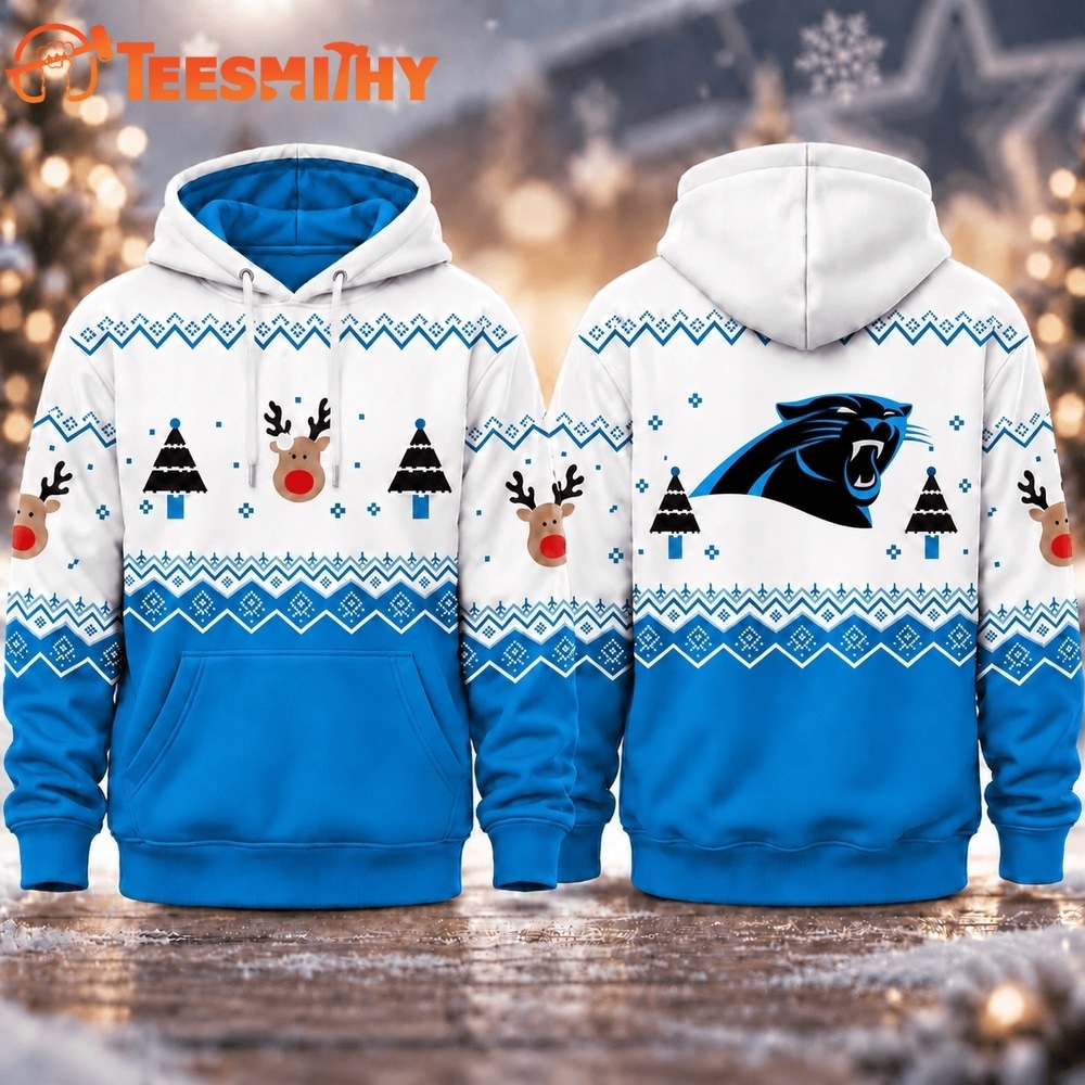 Carolina Panthers NFL Christmas Game Day Hoodie Shirt