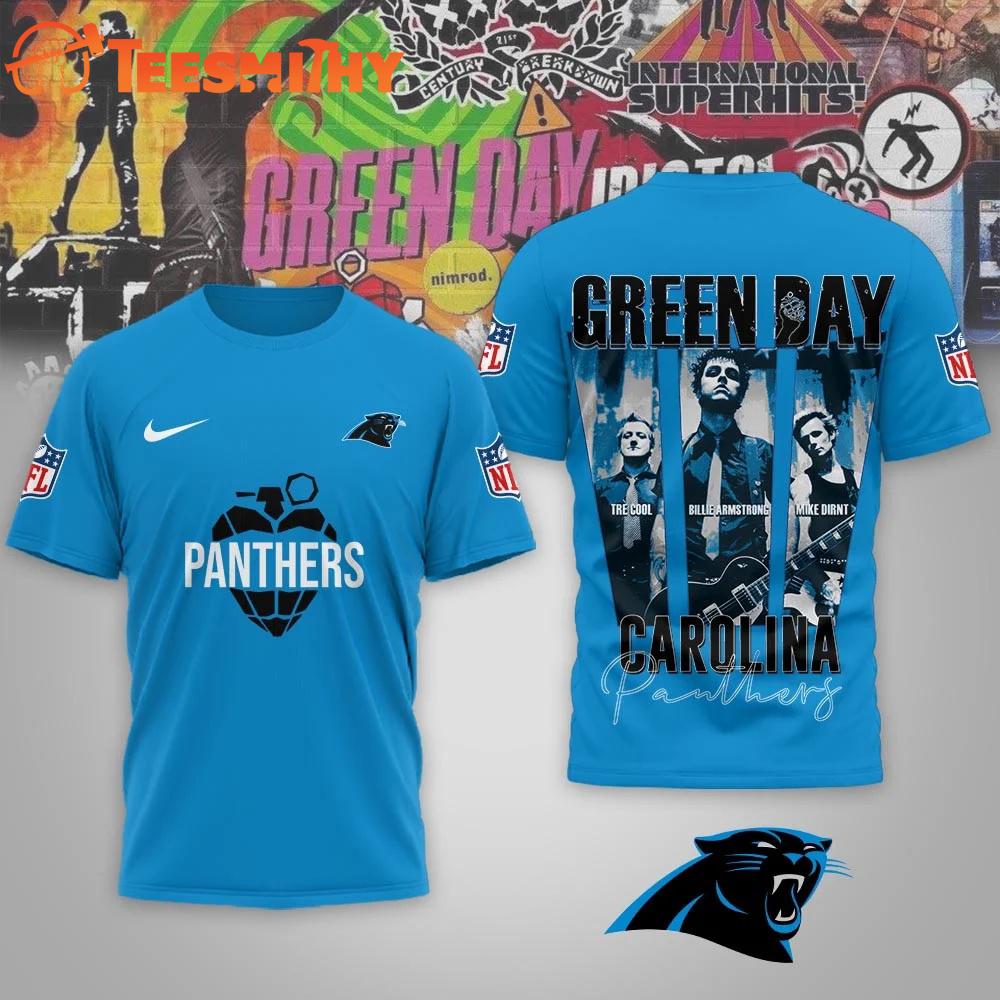 Carolina Panthers NFL Green Day x Super Bowl LX Special Edition 3D Shirt