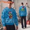 Carolina Panthers NFL Team Color Grinch Ugly Christmas Sweater