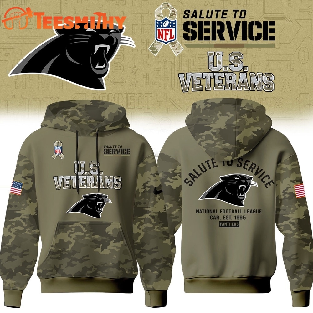 Carolina Panthers NFL US Veterans Salute To Service 2026 Hoodie Shirt