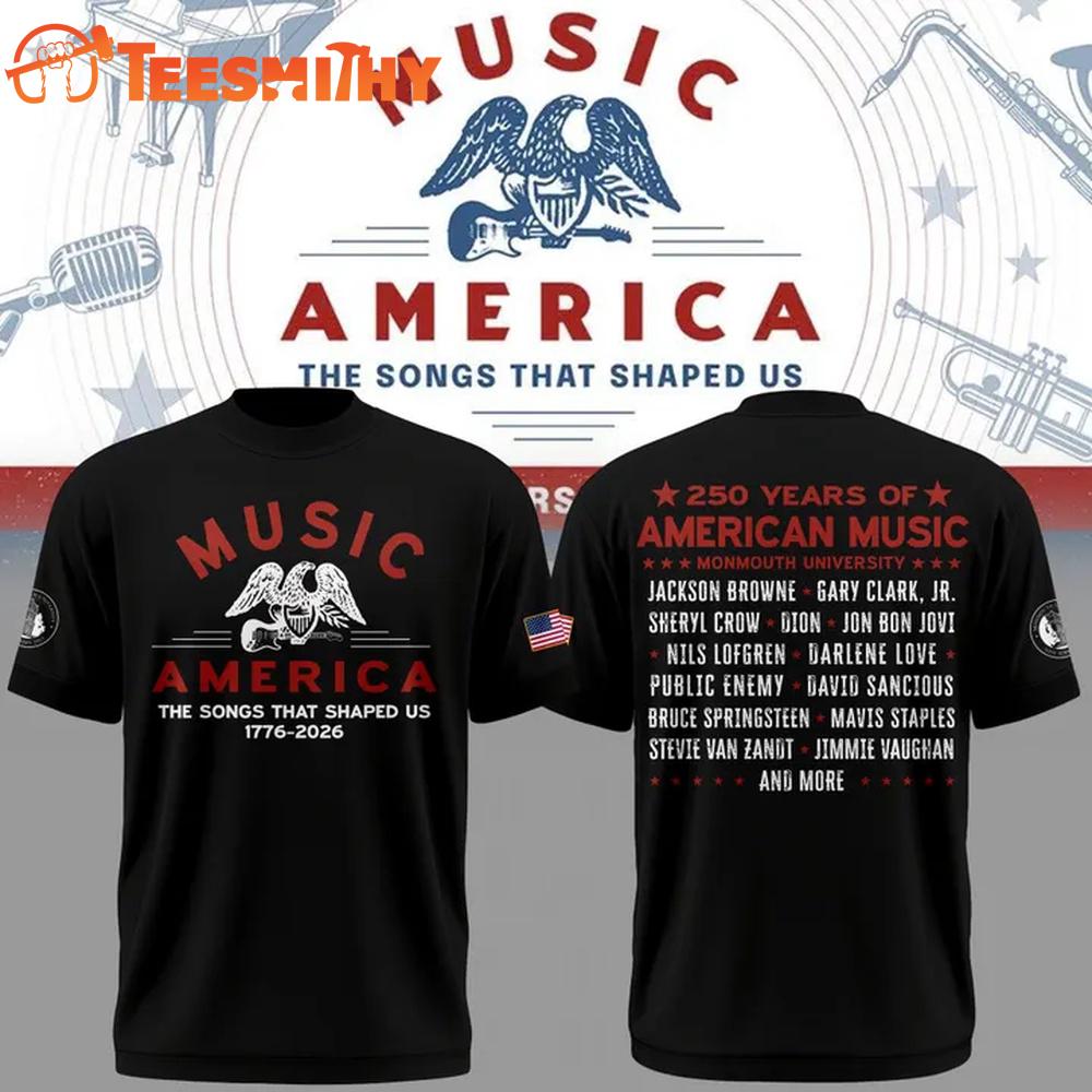 Celebrating 250 Years of American Music Limited Edition Black T Shirt