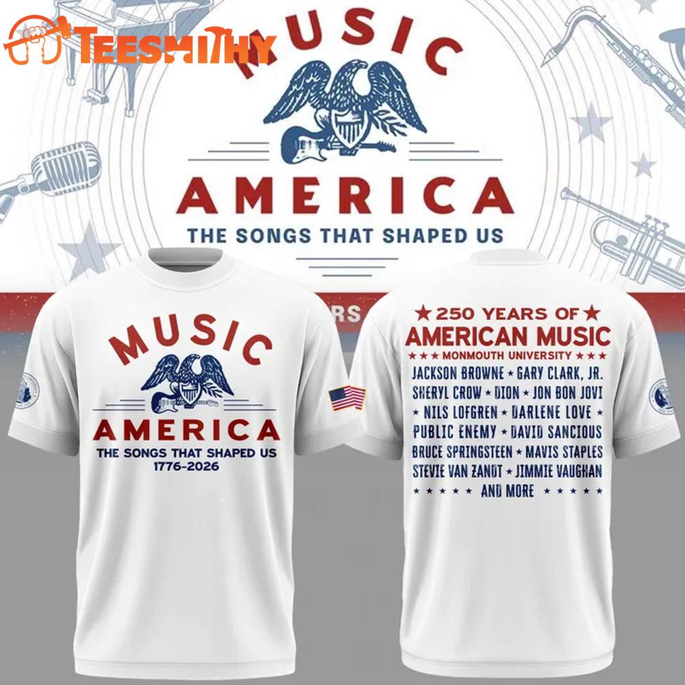 Celebrating 250 Years of American Music Limited Edition White T Shirt
