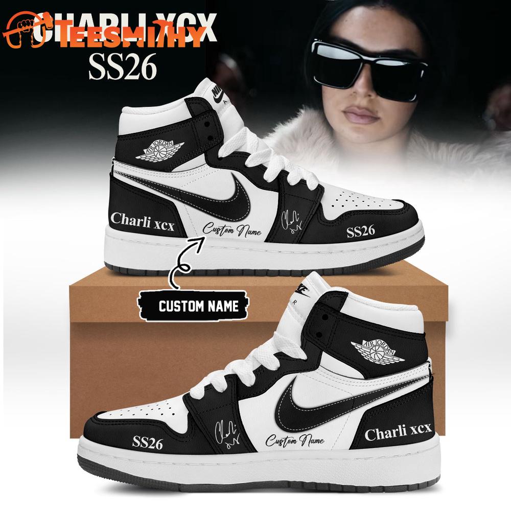 Charli XCX SS26 Tour 2026 Black Air Jordan 1 Shoes