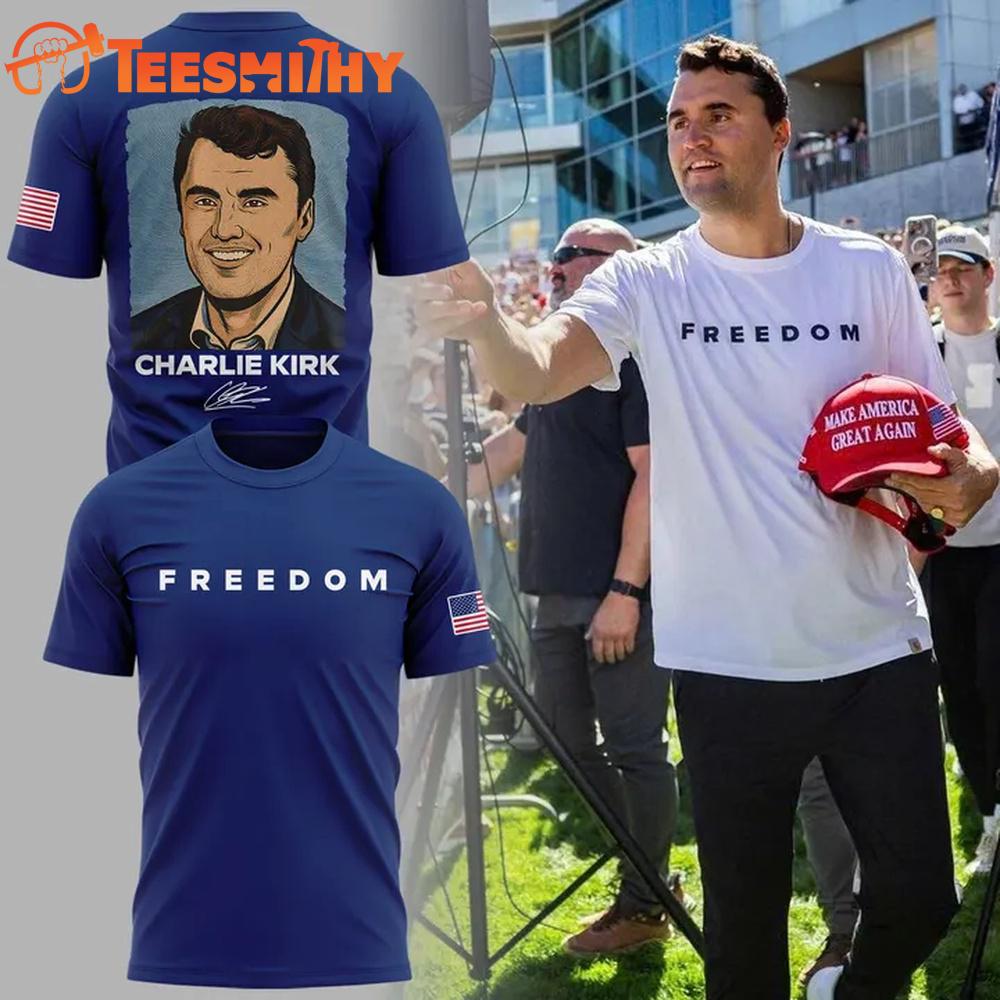 Charlie Kirk Freedom 2025 Graphic 3D Shirt