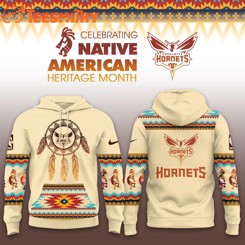 Charlotte Hornets NBA Native American Heritage Limited Edition Hoodie Shirt