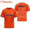Chicago Bears 2025 Football Schedule Unisex 3D Shirt