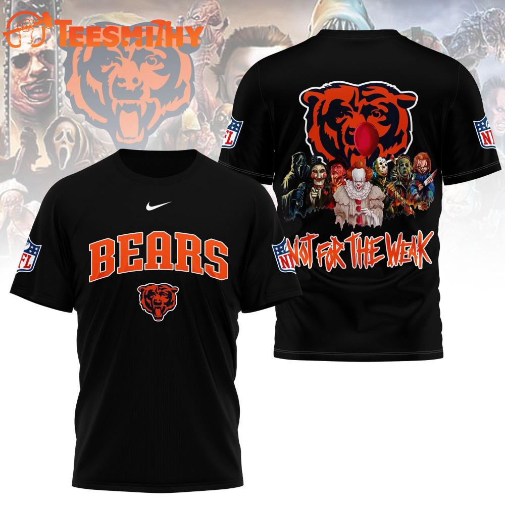 Chicago Bears 2025 NFL Not For The Weak Halloween All Over Print Shirt