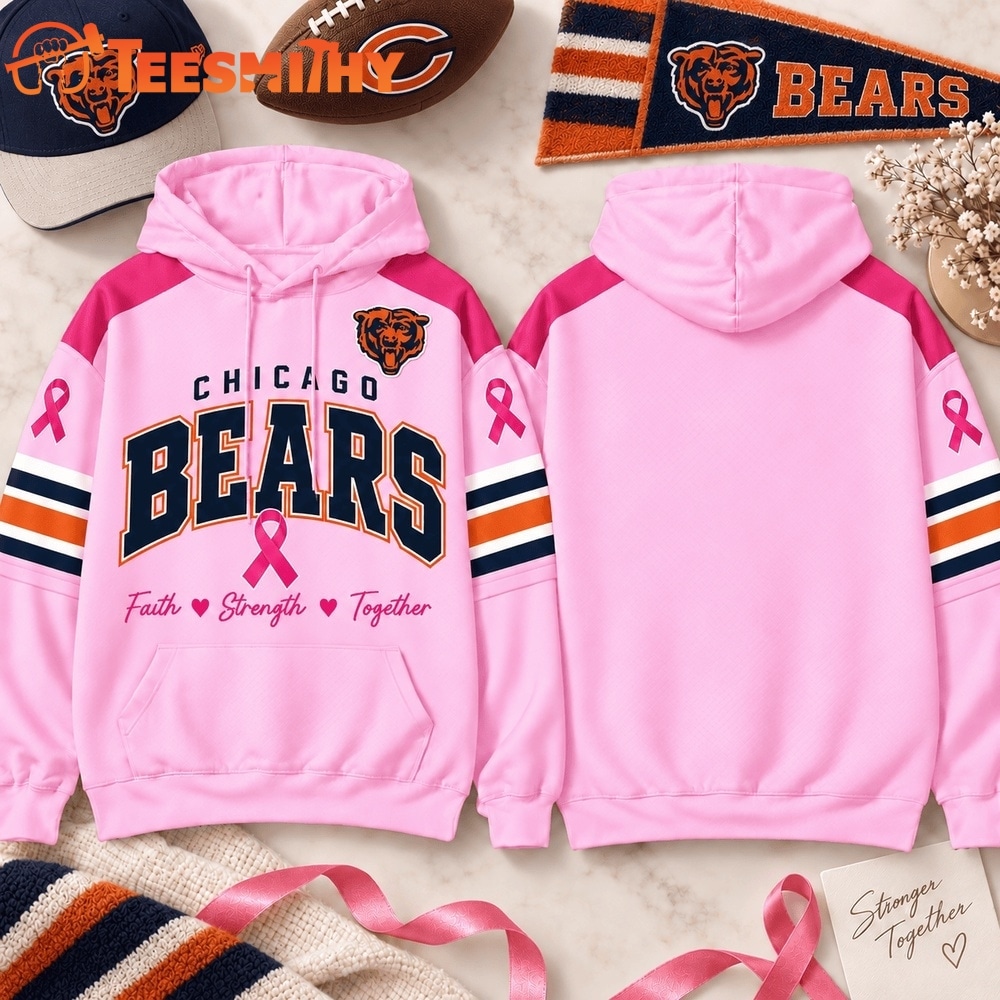 Chicago Bears 2026 NFL Breast Cancer Awareness Game Day Hoodie Shirt