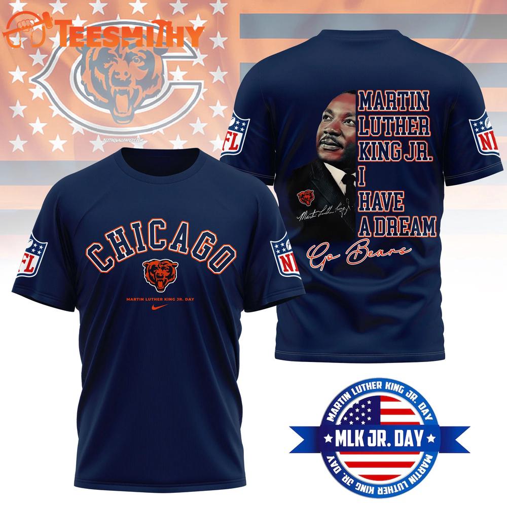 Chicago Bears 2026 NFL Martin Luther King JR. Day 3D Shirt