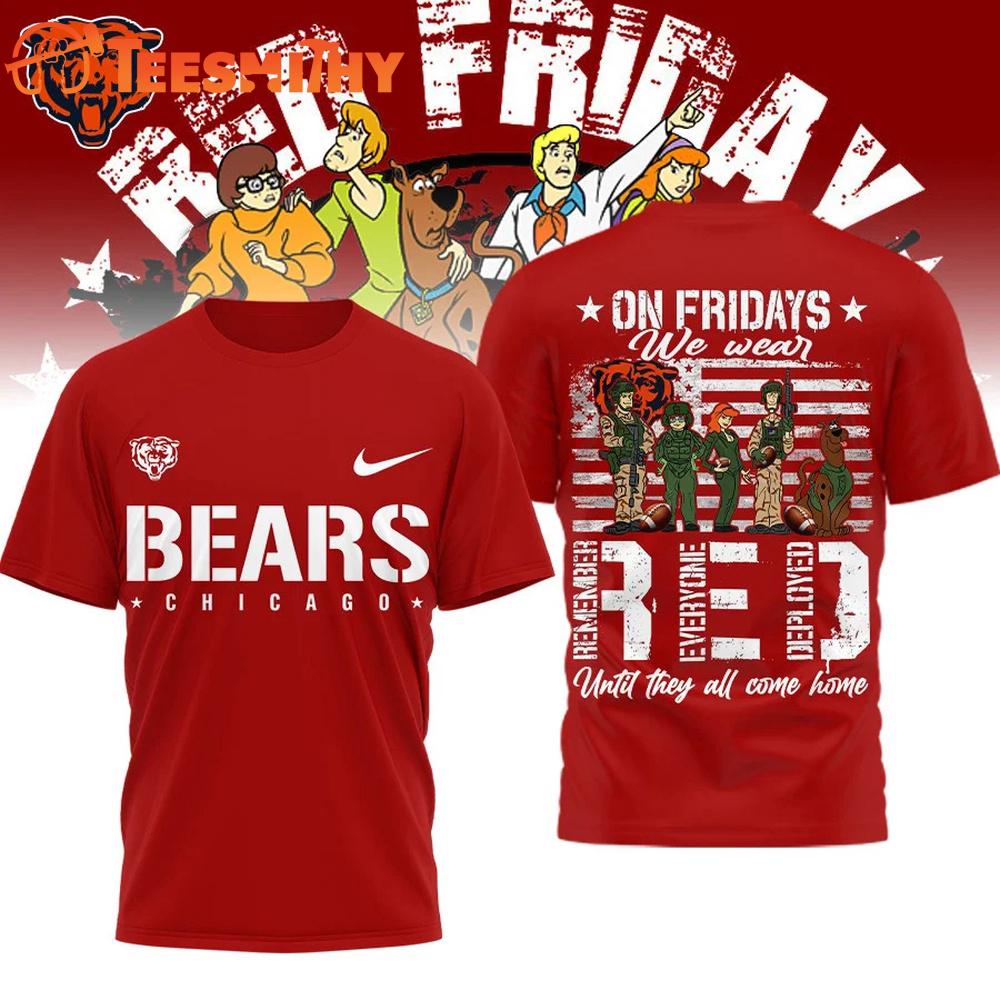 Chicago Bears 2026 NFL Scooby-Doo Red Friday Special New T Shirt