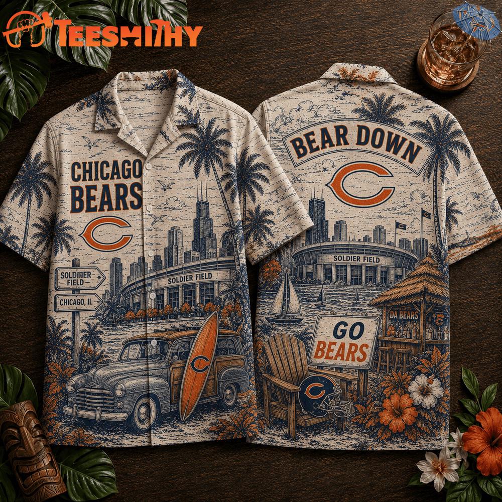 Chicago Bears 2026 NFL Summer Vintage Hawaiian Shirt