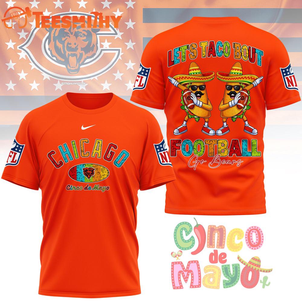 Chicago Bears 2026 NFL Taco Cinco de Mayo New Design 3D Shirt