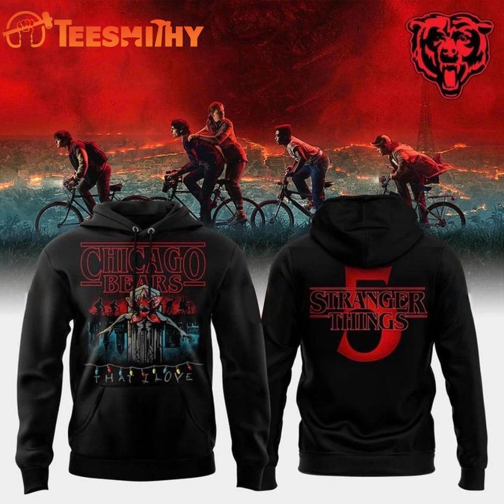 Chicago Bears Christmas Game Of Strangers Things That I Love NFL 2025 Hoodie Shirt