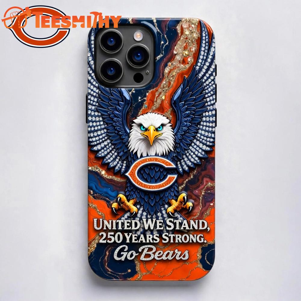 Chicago Bears NFL 250 Years Of America Freedom Phone Case