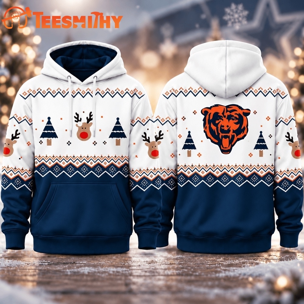 Chicago Bears NFL Christmas Game Day Hoodie Shirt