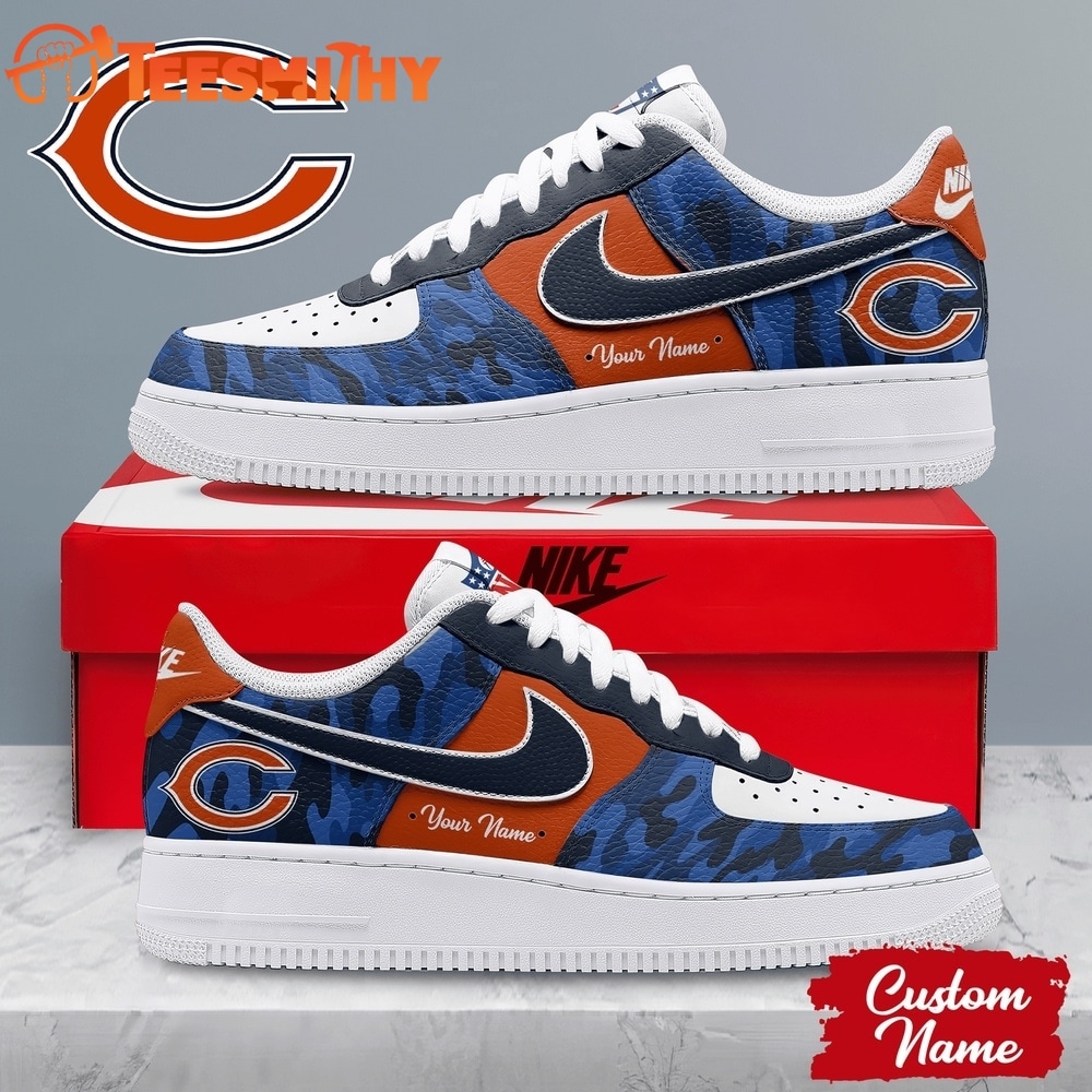 Chicago Bears NFL End Zone Energy Air Force 1 Sneaker Shoes