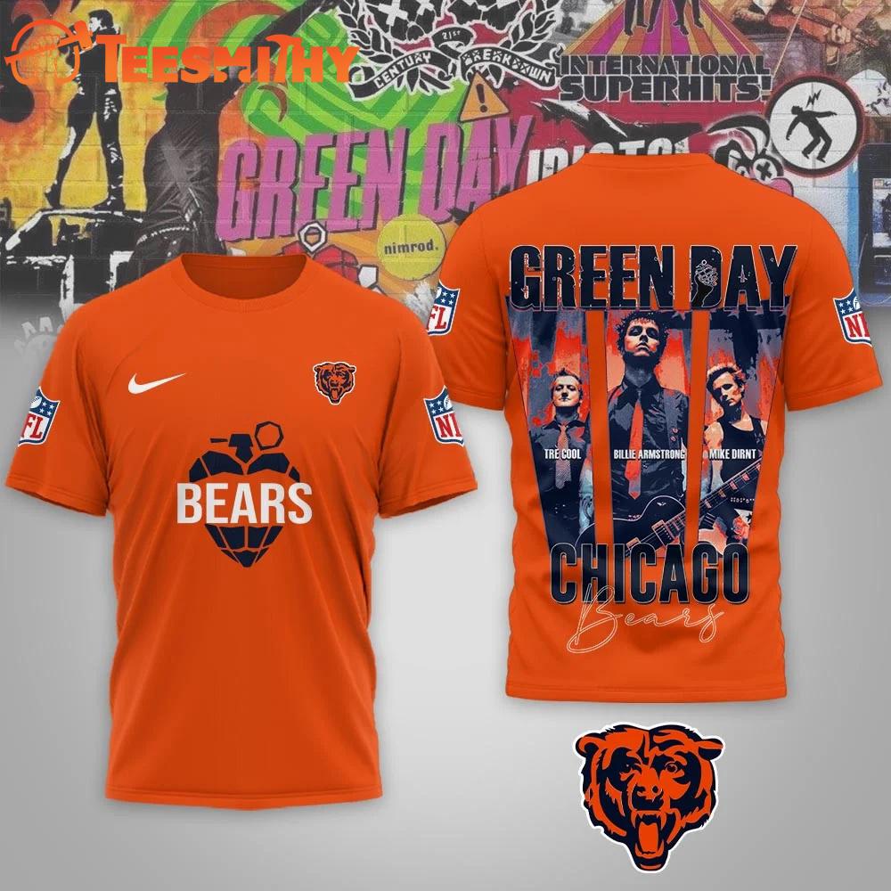 Chicago Bears NFL Green Day x Super Bowl LX Special Edition 3D Shirt