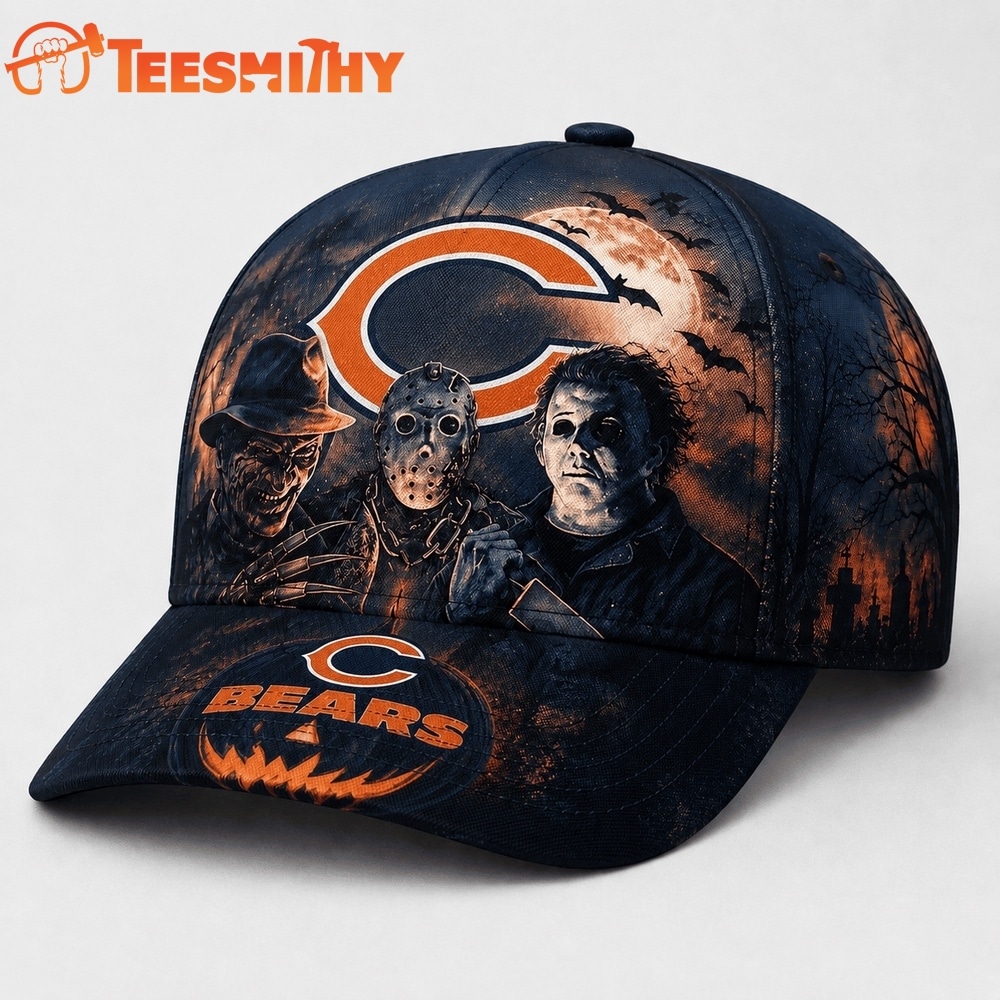 Chicago Bears NFL Horror Night Halloween 2026 Design Classic Cap