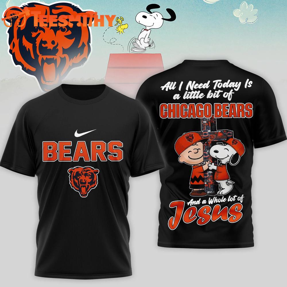 Chicago Bears NFL Snoopy Peanuts League Blessing 3D Shirt