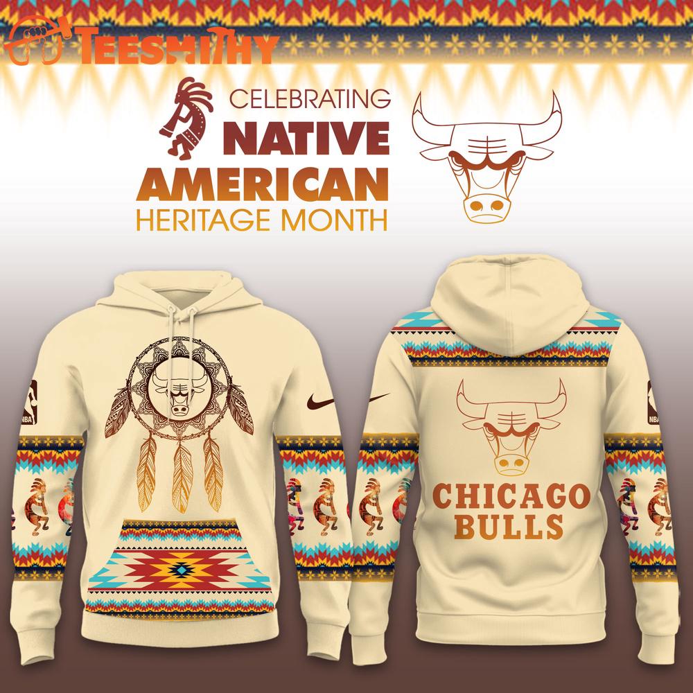 Chicago Bulls NBA Native American Heritage Limited Edition Hoodie Shirt