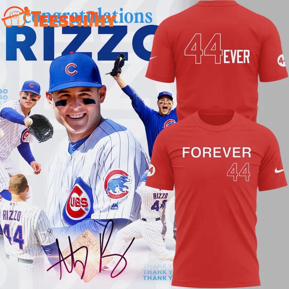 Chicago Cubs Anthony Rizzo Forever 2025 Red 3D Shirt