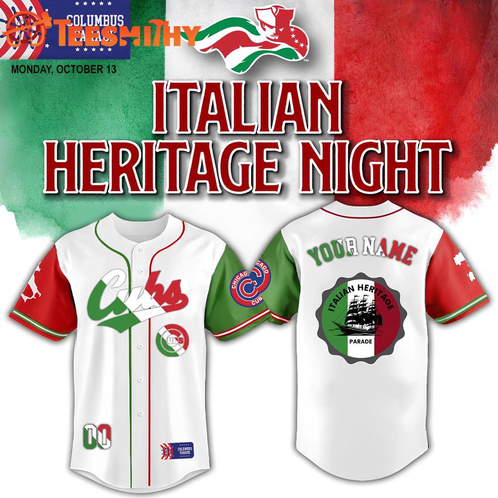 Chicago Cubs Columbus Parade Italian Heritage Night Baseball Jersey