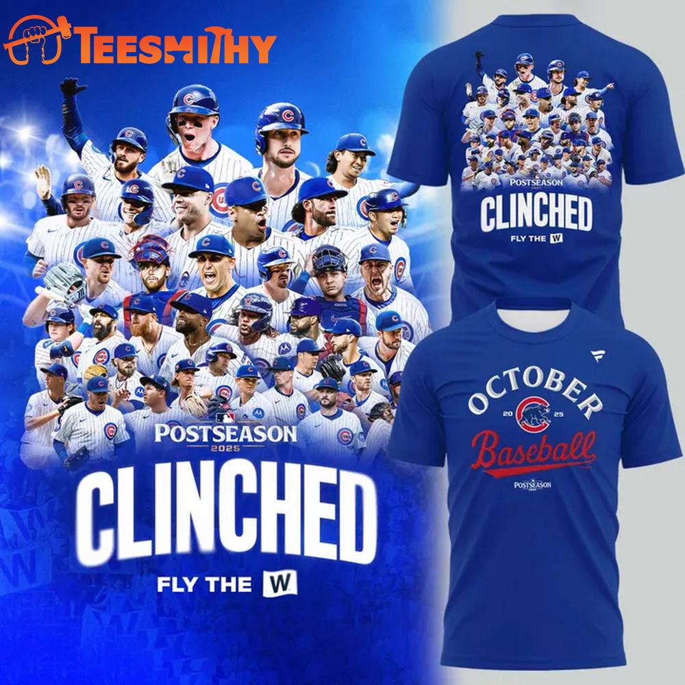 Chicago Cubs Special Edition 2025 MLB Postseason Team Player 3D Shirt