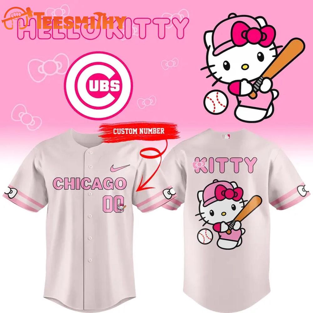 Chicago Cubs x Hello Kitty 2026 Baseball Jersey