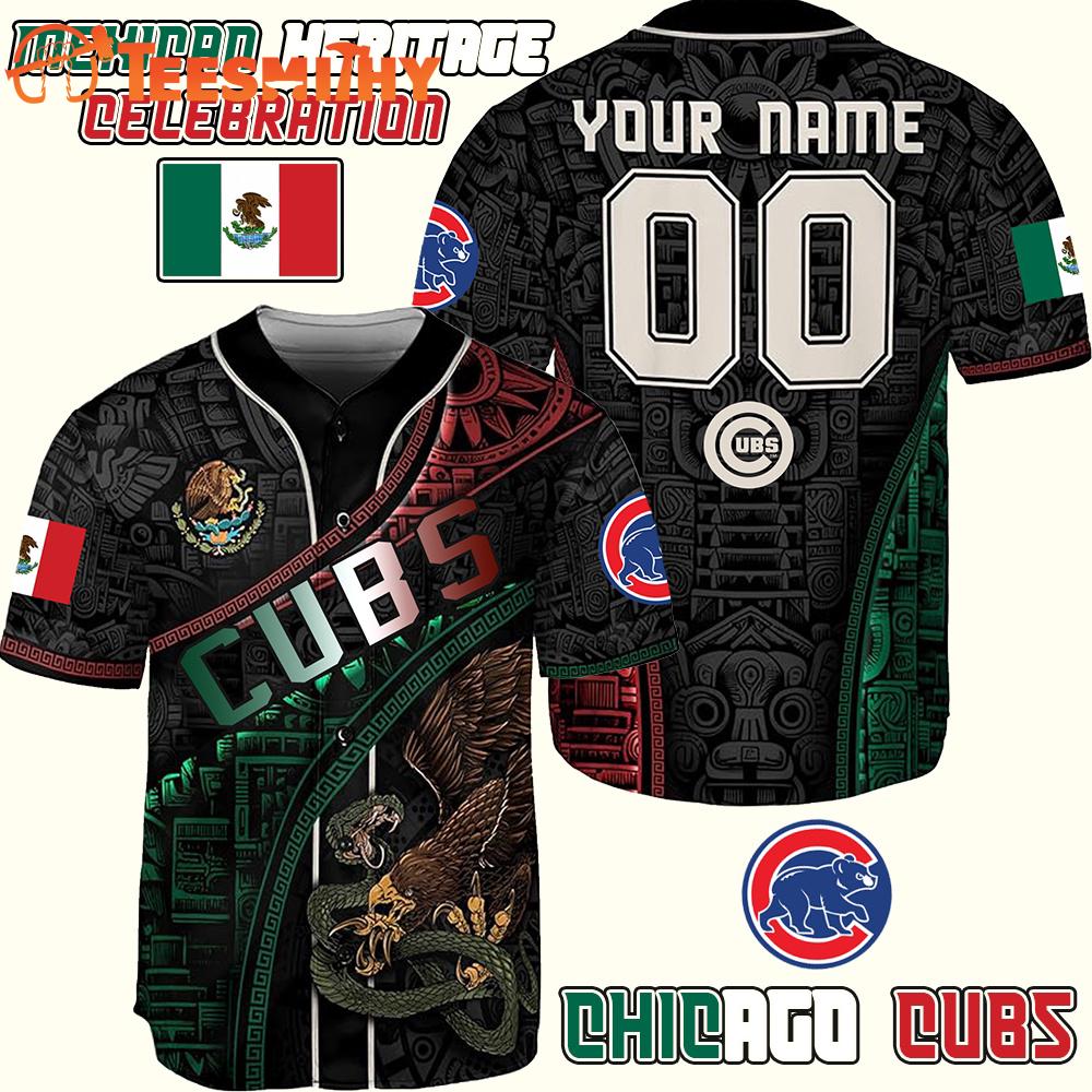 Chicago Cubs x Mexican Heritage Celebration Custom Baseball Jersey