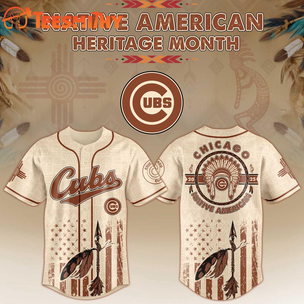 Chicago Cubs x Native American Baseball Jersey