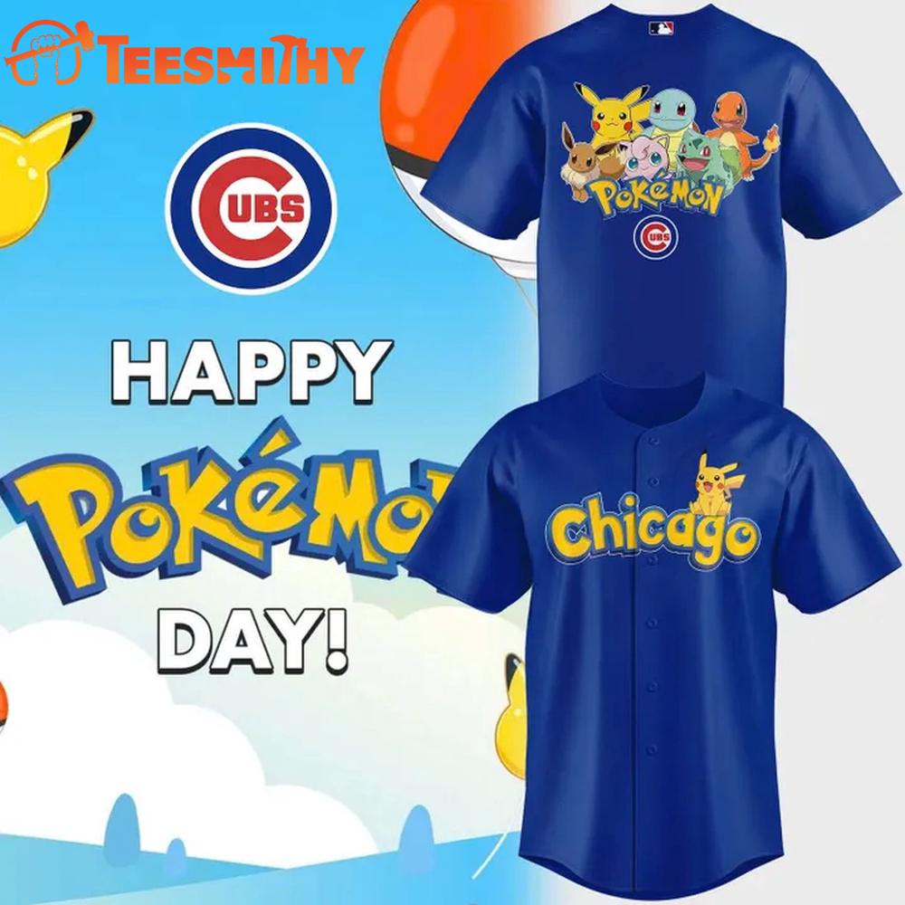Chicago Cubs x Pokemon 2026 Baseball Jersey
