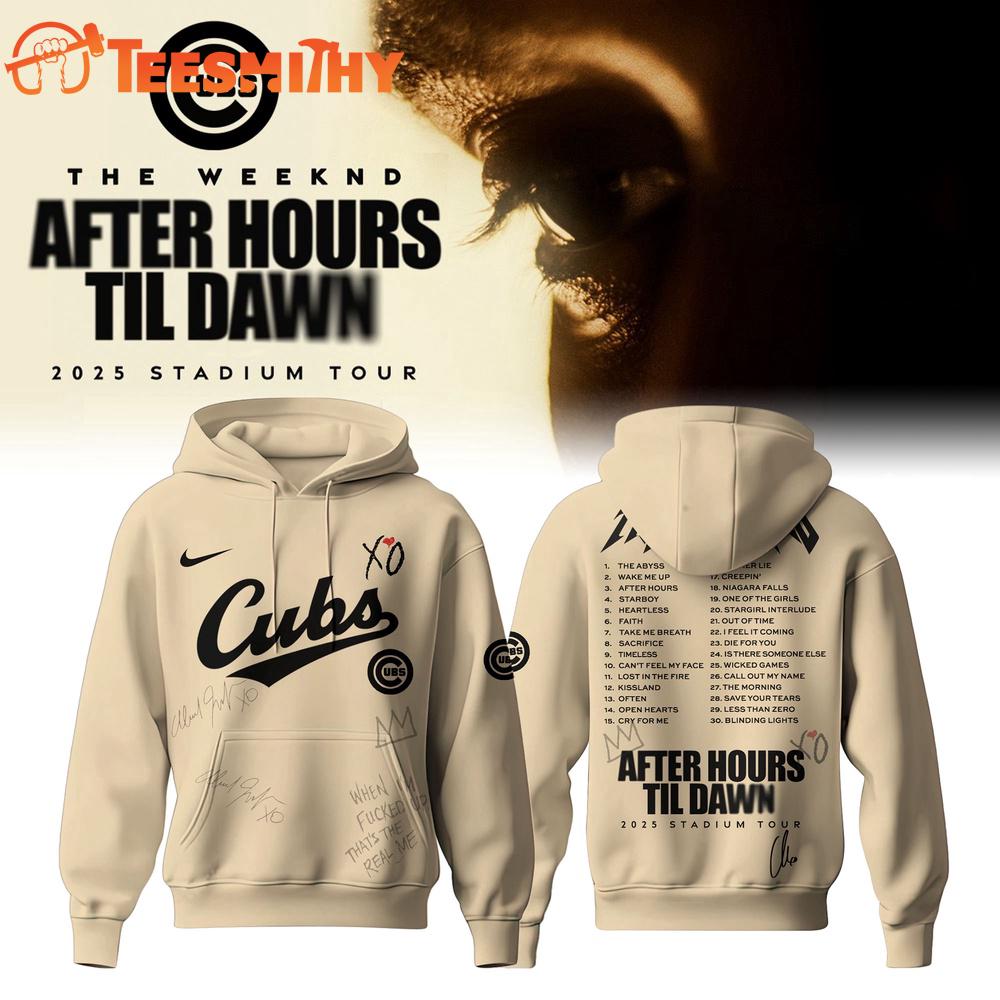 Chicago Cubs x The Weeknd After Hours Til Dawn Hoodie