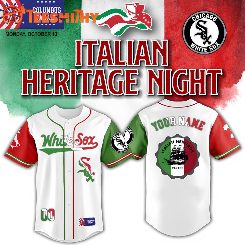Chicago White Sox Columbus Parade Italian Heritage Night Customized Baseball Jersey