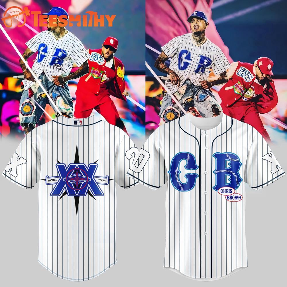 Chris Brown 2026 Breezy Bowl XX Tour Baseball Jersey