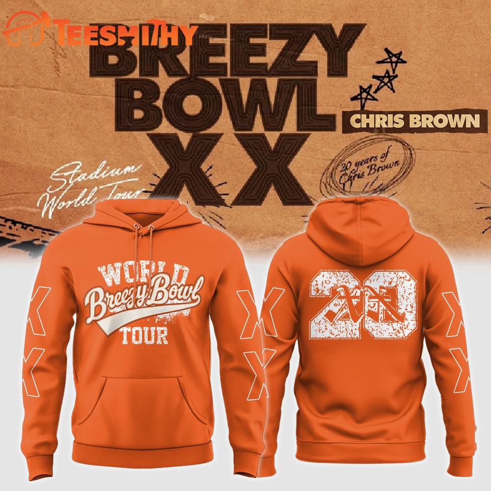 Chris Brown 2026 Breezy Bowl XX Tour Hoodie
