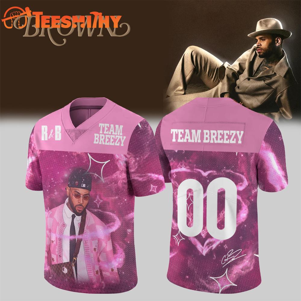 Chris Brown Breezy Bowl XX Tour 2026 Football Jersey