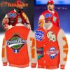 Chris Brown Breezy Bowl XX World Tour 2025 Orange Baseball Jacket