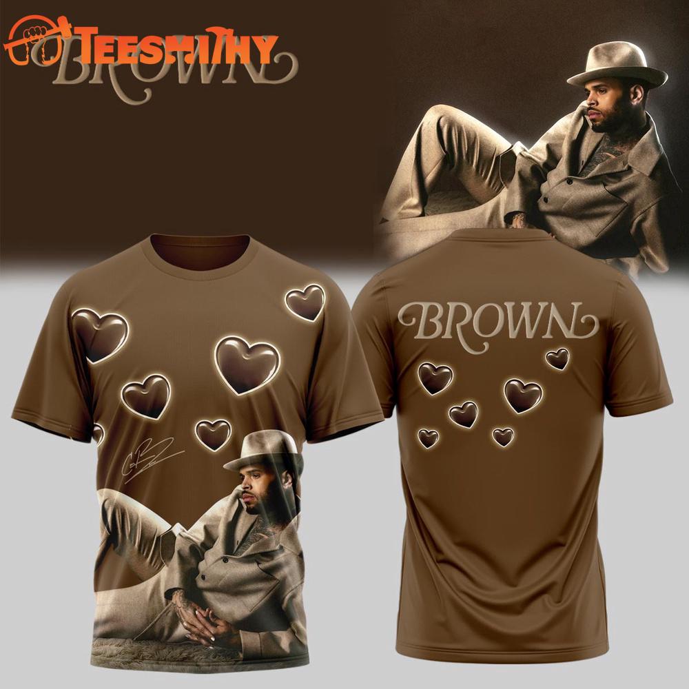Chris Brown BROWNS ALBUM Signature T Shirt