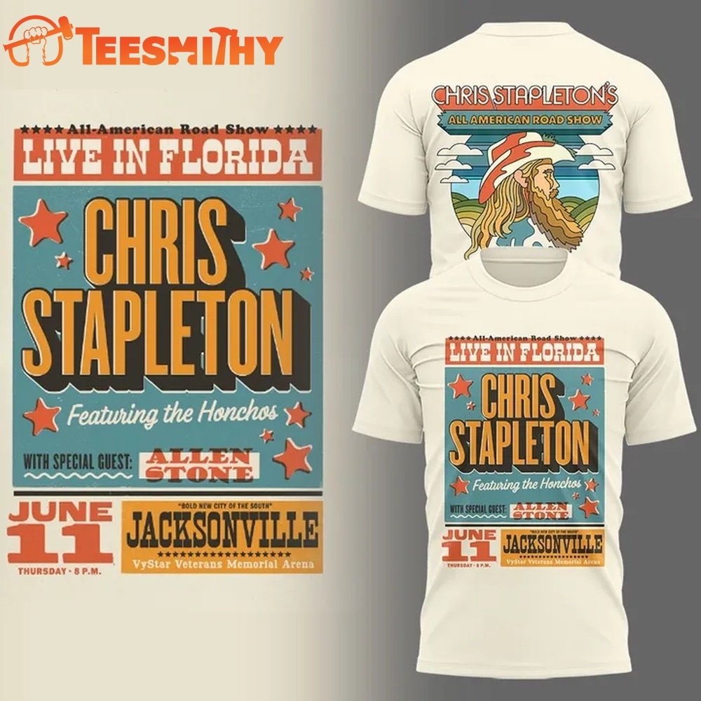 Chris Stapleton All American Road Show 2026 New T Shirt