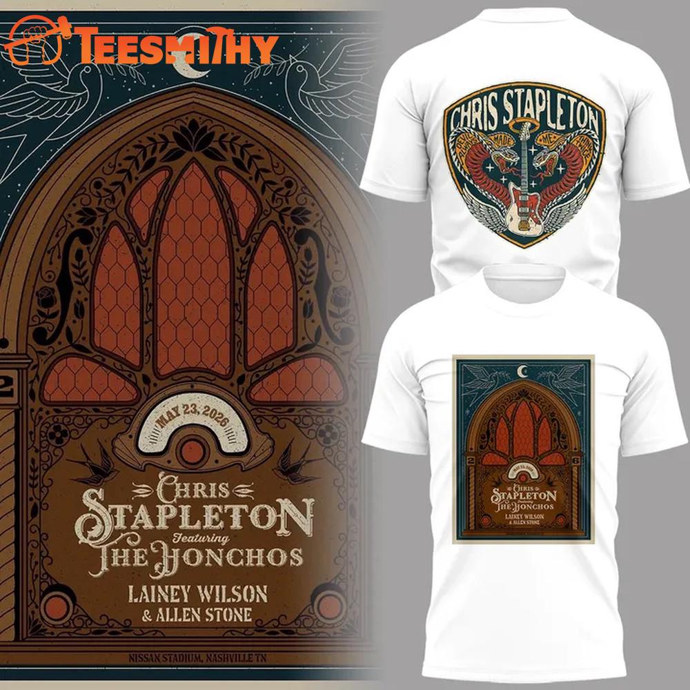 Chris Stapleton All-American Road Show 2026 White T Shirt