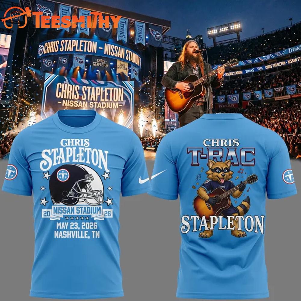 Chris Stapleton x Tennessee Titans Chris Stapleton's All-American Road Show Tour 2026 T-Shirt