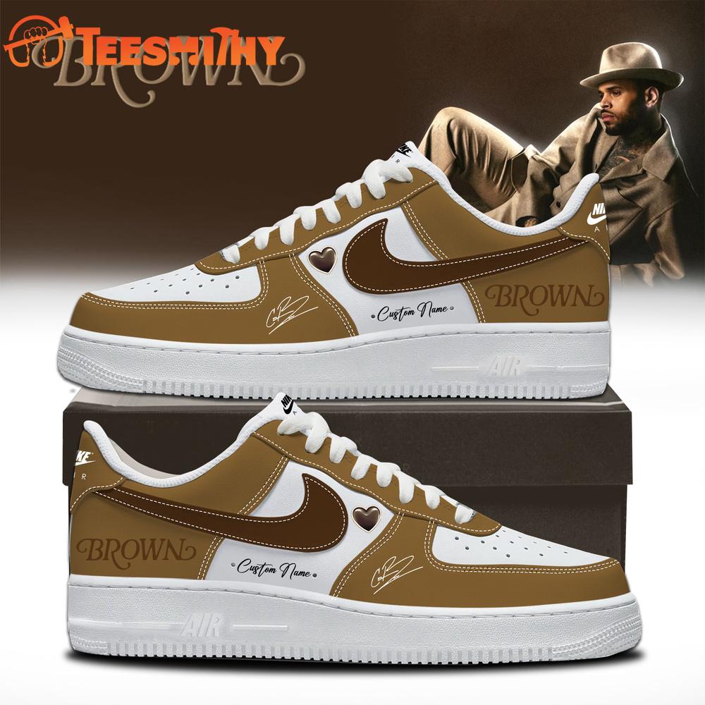 CHRIST BROWN BROWN'S ALBUM Air Force 1 Shoes Sneaker